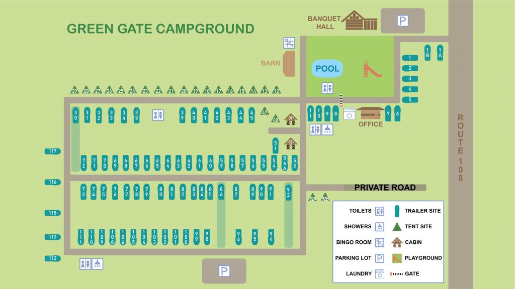 Green Gate Campground map